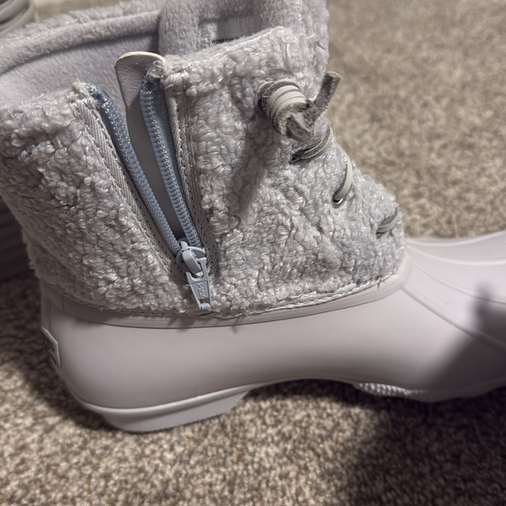 Sperry Women's Light Grey Duck Boots - Picture 4 of 6